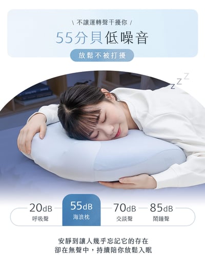 【3ZeBra】海浪枕｜按摩睡眠兩用枕13