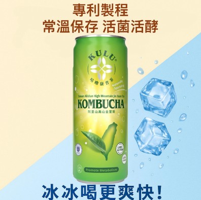 咕嚕康普茶  250ml 24入/1箱 (康普茶 Kombucha 氣泡飲 氣泡水 益生菌 低糖)4