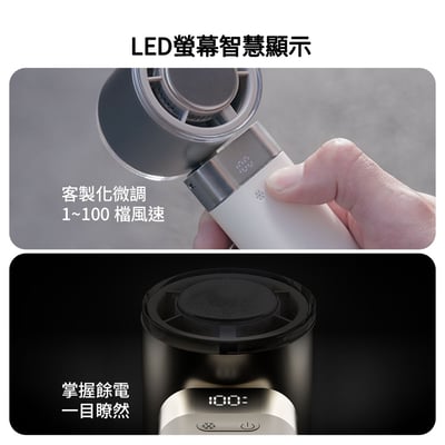 【PHILIPS 飛利浦】高速100檔手持製冷風扇 ACR31445