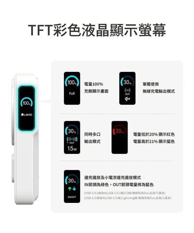 【LaPO】Qi2 15W磁吸無線充行動電源 LPB-Qi205