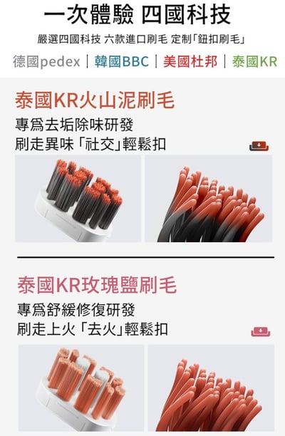 【GPLUS拓勤】快扣刷毛音波電動牙刷 ET-A005S4