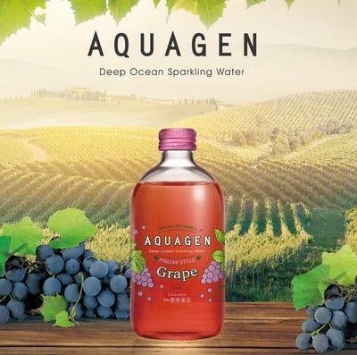 【AQUAGEN】海洋深層氣泡水｜精品果香系列 (6大人氣口味任你選，一箱免運費)4