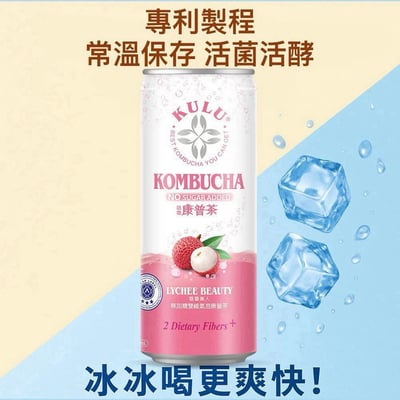 咕嚕康普茶  250ml 24入/1箱 (康普茶 Kombucha 氣泡飲 氣泡水 益生菌 低糖)8