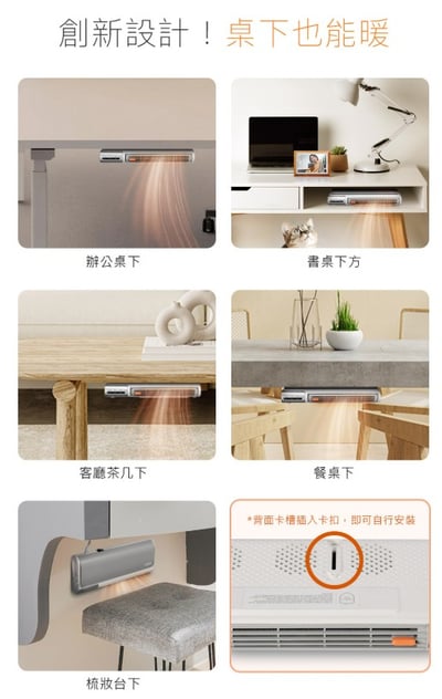 【聲寶SAMPO】橫豎暖陶瓷電暖器 HX-LA04P5