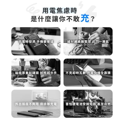 【PHILIPS 飛利浦】GoodCube  磁吸自帶線半固態行動電源 10000mAh DLP9221S4