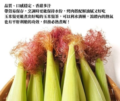 限定優惠｜無毒自然栽培 | 紅鬚玉米筍8斤 (加29元多2斤)3