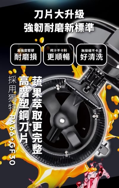 【BOSO】 鮮萃纖Max 超大口徑冷壓慢磨果汁機旗艦款4