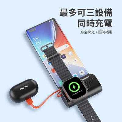 開團優惠【PHILIPS 飛利浦】萬用十合一行動電源 DLP4347CM-E + 手錶磁吸+多合一行動電源-Type C-DLP2552CM 粉紫漸變14