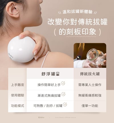 【3ZeBra】舒浮罐｜智能負壓刮痧拔罐器6