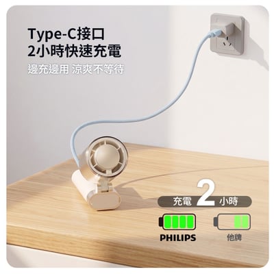 【PHILIPS 飛利浦】高速100檔手持製冷風扇 ACR31448