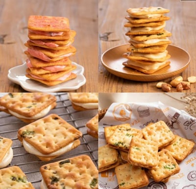 胖肉鋪｜超值個人獨享組合 (一口小米燒 /  芝麻杏仁肉紙 / 雙層肉鬆雪Q餅 / 肉鬆牛軋餅 )4