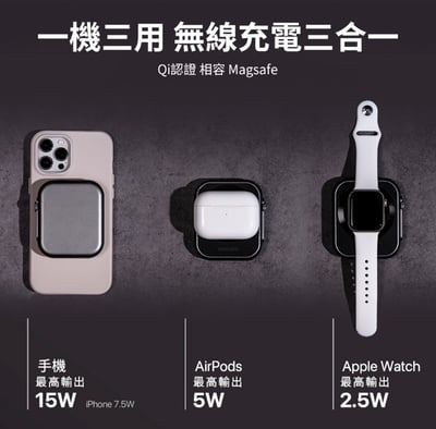 【PHILIPS飛利浦】 黑金剛磁吸三合一口袋行動電源 DLP2556Q   ( 標示Wh瓦時+BSMI+NCC認證)6