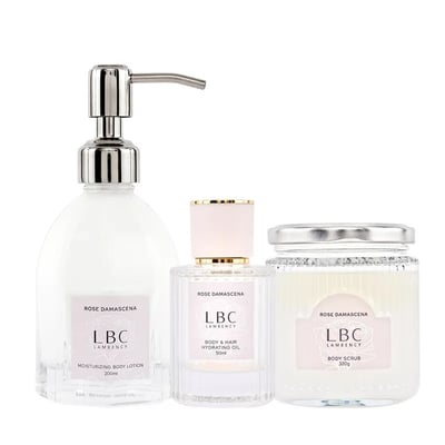 【Lambency】 水漾玫瑰香氛身體養護晶潤3件組2