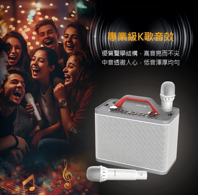 新品上巿【DIKE】行動手提式藍牙K歌音箱 DSO5802