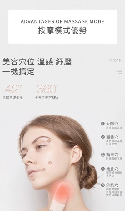 【NUEVA】Torche超溫感・三效音波洗臉儀 NW-019