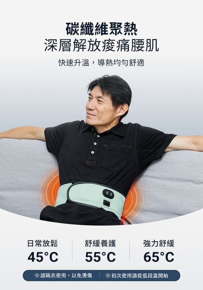 【3ZeBra】呼呼腰｜氣囊熱敷腰部按摩器7