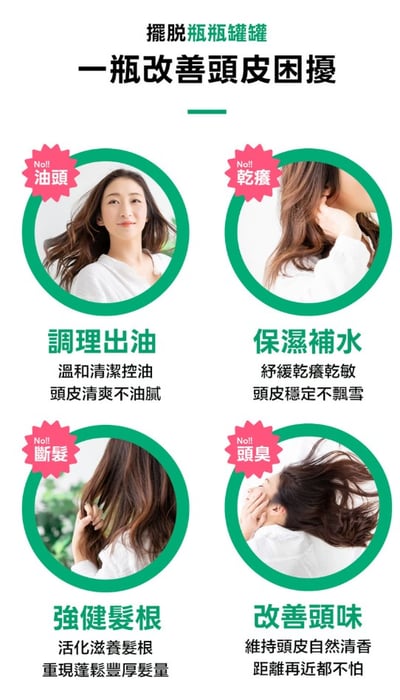 【CONTIN 康定】酵素植萃洗髮乳 300ml*6入組3