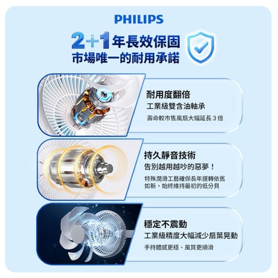 【PHILIPS 飛利浦】高速100檔手持製冷風扇 ACR314411