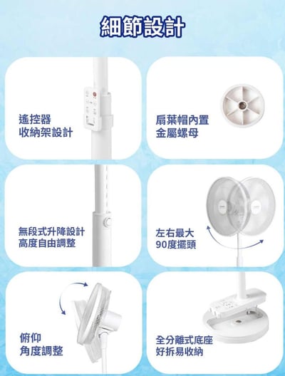 【SAMPO聲寶】 14吋DC遙控DC節能立扇 SK-RA14GD11