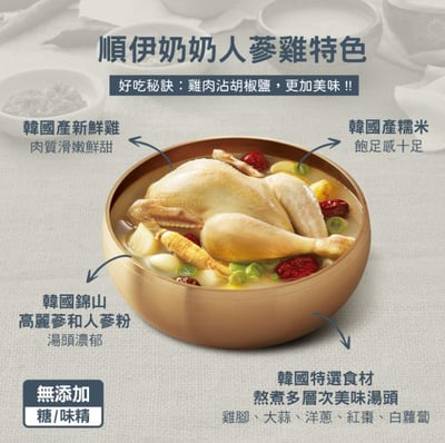 【順伊奶奶】韓國元氣雞湯禮盒*3盒(箱購)6