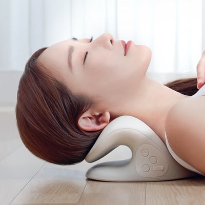 【3ZeBra】頸椎熱敷牽引枕｜震動款17