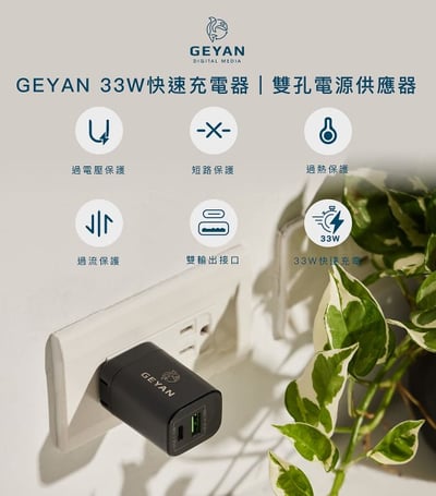 【Geyan】1+1 快充超值組