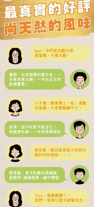【真果食】古法甕釀酸白菜｜4包免運組13