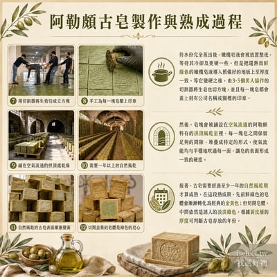 敘利亞匠人純手工製作【Arei 阿勒頗手工古皂】 2顆任選免運 (100%純橄欖油／5%月桂油＋95%橄欖油)10