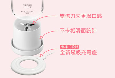 G-PLUS【鮮果G-隨身果汁機350ml】附贈隨行蓋3