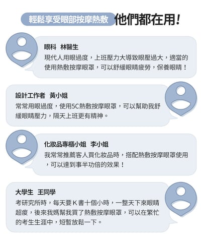 【3ZeBra】5C熱敷按摩眼罩｜小資款14