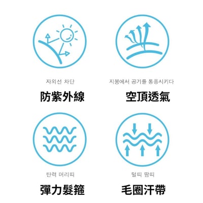 韓國ZAUO 空頂防曬帽經典款8