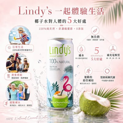 新包裝【Lindy’s 新客試喝組】310ml*6入6