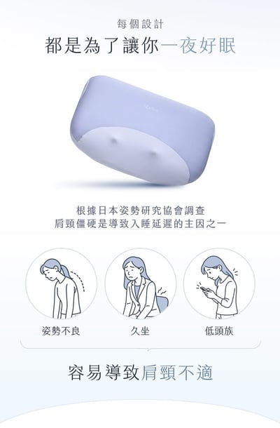 【3ZeBra】海浪枕｜按摩睡眠兩用枕6