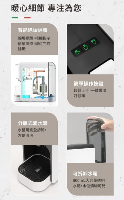 Balzano 義式半自動雙膠囊 3in1 咖啡機 (限時再送: 專用配件收納盒)16