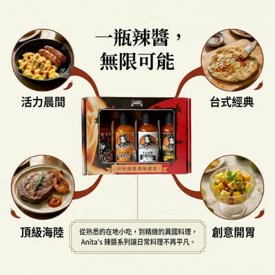 星級美食大獎【Anita's 】迷你辣醬禮盒13