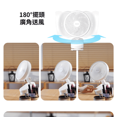 【PHILIPS 飛利浦】180度摺疊夾式風扇 ACR2122DM5