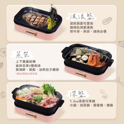 【SAMPO 聲寶 百變煮廚電烤盤】TG-NC80C8