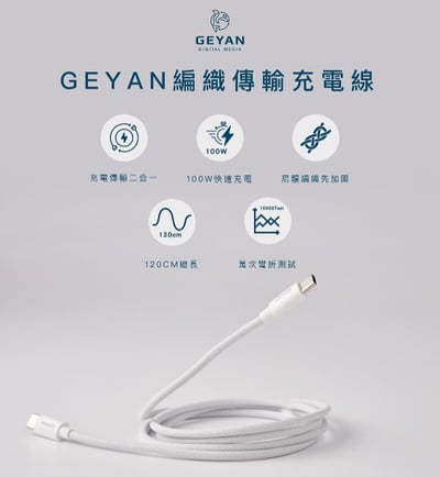 【Geyan】1+1 快充超值組