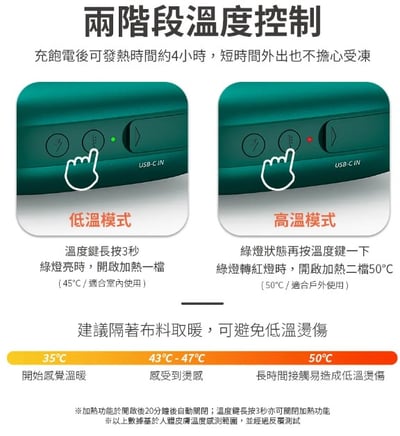 【Philips飛利浦】多功能5200mAh暖手寶行動電源-綠/粉紫(2色可選) DLP2136V5