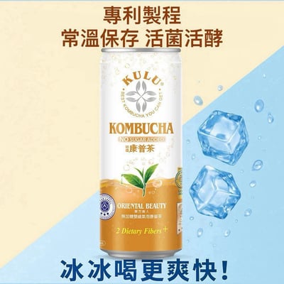 咕嚕康普茶  250ml 24入/1箱 (康普茶 Kombucha 氣泡飲 氣泡水 益生菌 低糖)7