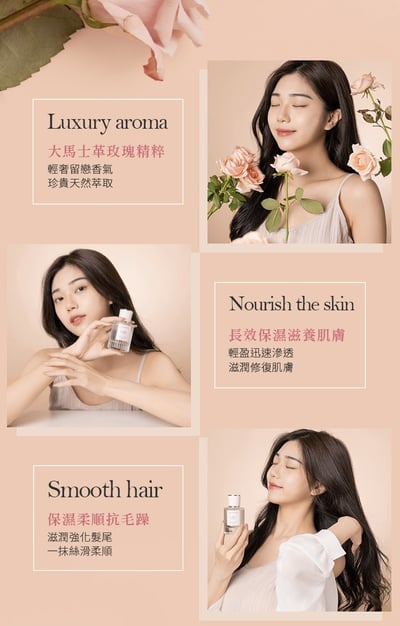 【Lambency】 水漾玫瑰香氛身體養護晶潤3件組5