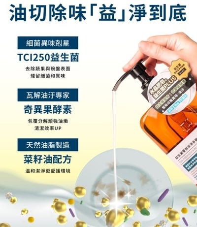 【南僑水晶】益生菌食器/蔬果洗滌液(清新柚香)6