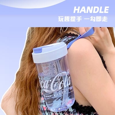 正版聯名授權【NONOO可口可樂】元氣冷萃杯｜心動粉10