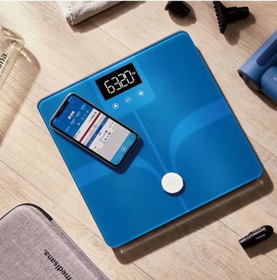 【德國 medisana】24合1藍牙多功能體脂計 BS340  (體重計/體脂秤/體重機/APP監測/四點式/復健科醫師推薦)2