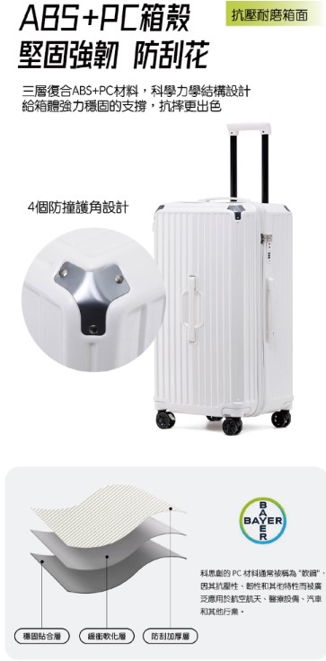 MONACO 胖胖行李箱 5色4尺寸可選11