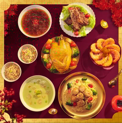 【2026 HALOA POKE 派對輕年菜】（4–6 人份）| 特別加贈 牛肝菌風味飯 2 包4