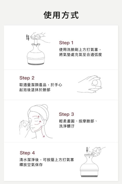 韓國製造【nueva】泡芙刷 / 純淨氣墊潔顏刷  (去角質 毛孔清潔刷 潔面刷 美容刷 洗臉刷 卸妝 禮物)19