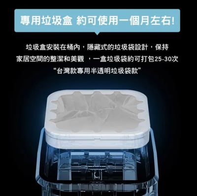 LC全自動打包垃圾桶 專用垃圾袋盒6入 有蓋版/無蓋版適用(LC全自動打包垃圾桶 智能垃圾桶 感應垃圾桶)4