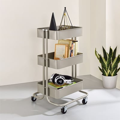 三層活動置物推車含專用木板 (二色可選) －台灣製造 MIT3