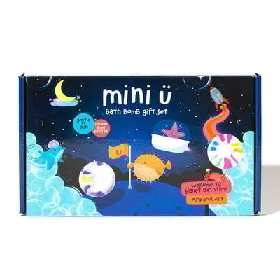 英國MINI U-沐浴爆爆豪華禮盒組 (雲朵/月亮/星星/飛船)4